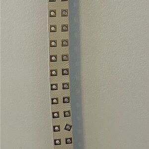 Michael Kors Gold and Cream Belt